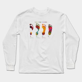 Types of Footprints Long Sleeve T-Shirt